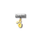 Teacher with gold apple