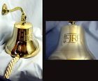 6 Inch Fire Bell - Solid Brass