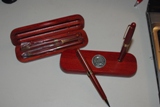 Rosewood Pen and Pencil Set - Fire Fighter