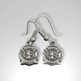 Celtic cross gold plated earrings